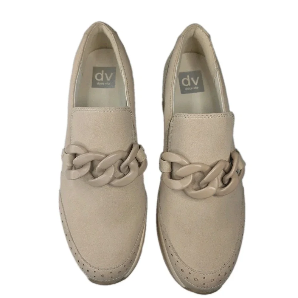NWT DV by Dolce Vita Bizzie Platform Wedge Loafer Dune Women's 9.5